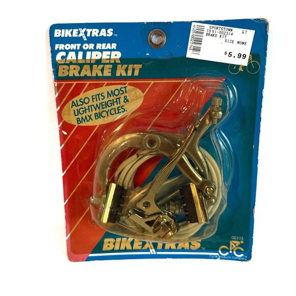 Rare VTG 1989 Bikextras Front/Rear Caliper Brake Kit (NOS) Original Packaging - Picture 1 of 4